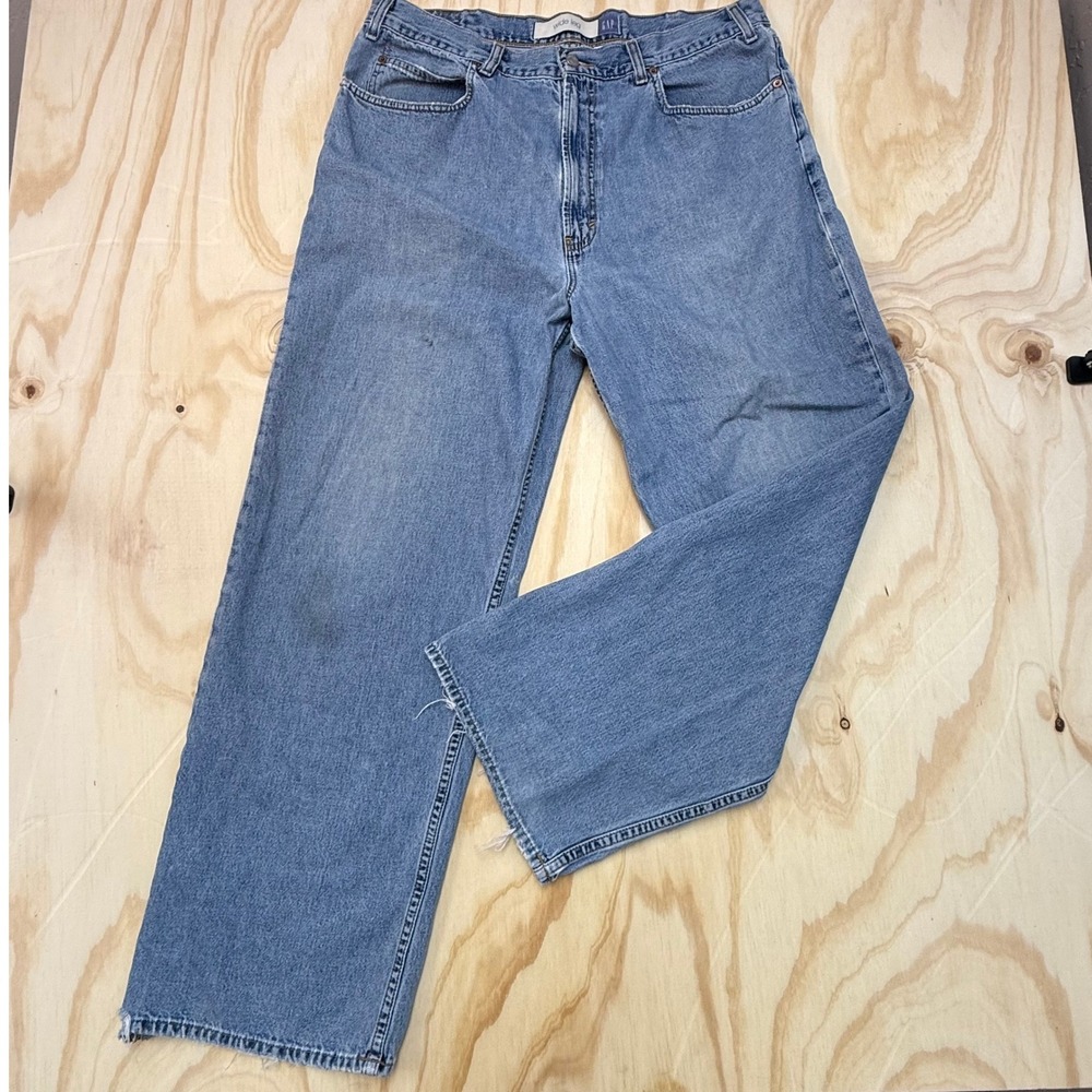 Vintage Gap Wide Leg Jeans Mens 38x32 Baggy Blue Denim Y2K Skater 90s Relaxed‎